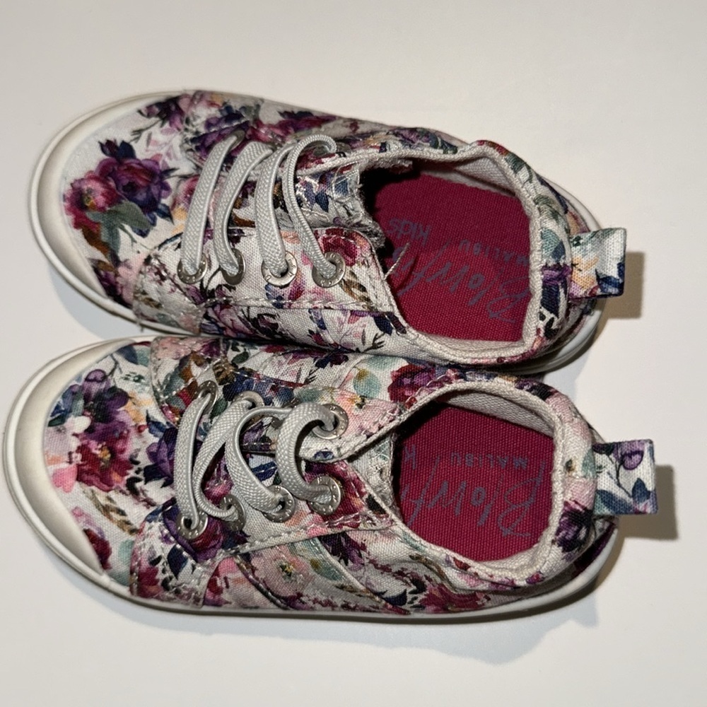 Blowfish Malibu‎ Kids Flowered Sneakers, Toddler Size 7M - Picture 5 of 7